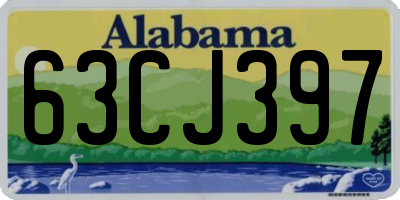 AL license plate 63CJ397