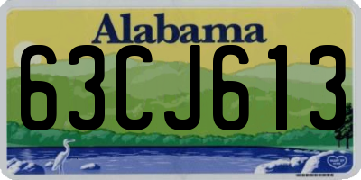 AL license plate 63CJ613