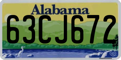 AL license plate 63CJ672