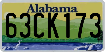 AL license plate 63CK173