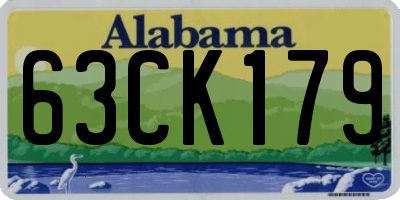 AL license plate 63CK179