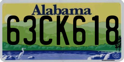 AL license plate 63CK618