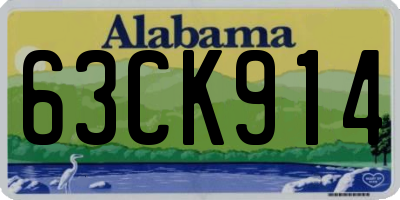 AL license plate 63CK914