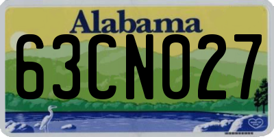 AL license plate 63CN027