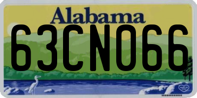 AL license plate 63CN066