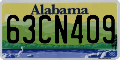 AL license plate 63CN409