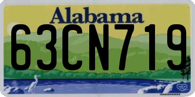 AL license plate 63CN719