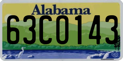 AL license plate 63CO143