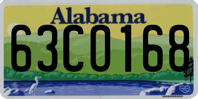 AL license plate 63CO168