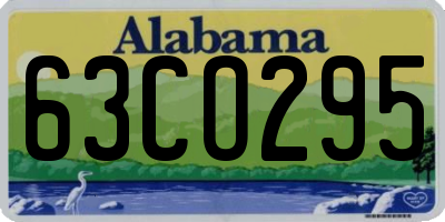 AL license plate 63CO295