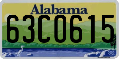 AL license plate 63CO615