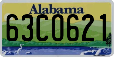 AL license plate 63CO621