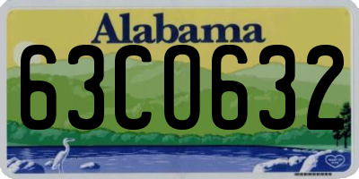 AL license plate 63CO632