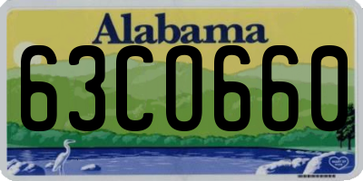 AL license plate 63CO660