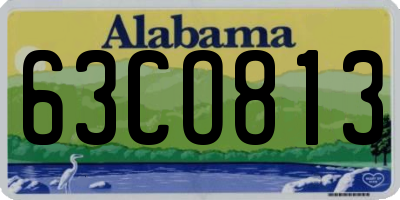 AL license plate 63CO813