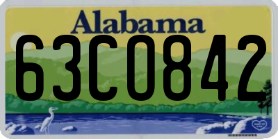 AL license plate 63CO842