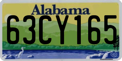 AL license plate 63CY165