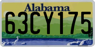 AL license plate 63CY175