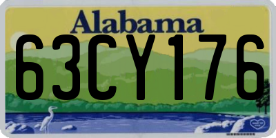 AL license plate 63CY176