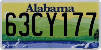 AL license plate 63CY177