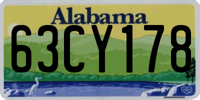 AL license plate 63CY178