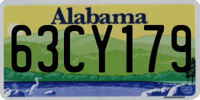 AL license plate 63CY179