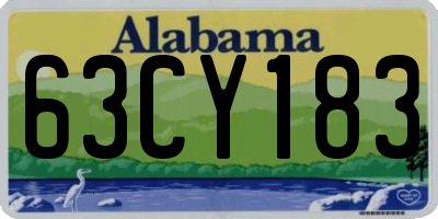 AL license plate 63CY183