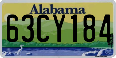 AL license plate 63CY184
