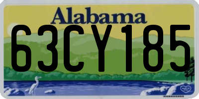 AL license plate 63CY185