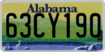 AL license plate 63CY190