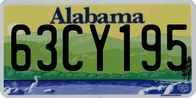 AL license plate 63CY195