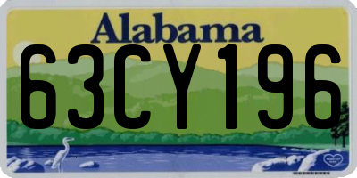 AL license plate 63CY196