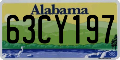 AL license plate 63CY197