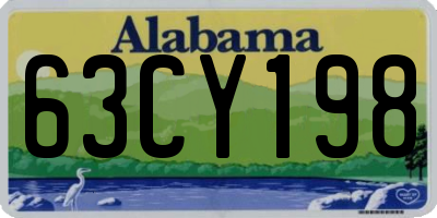AL license plate 63CY198