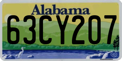 AL license plate 63CY207