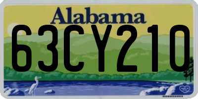 AL license plate 63CY210