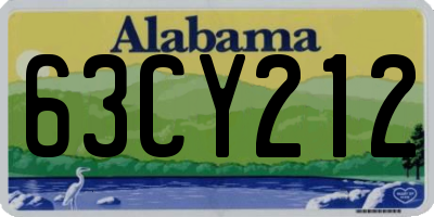 AL license plate 63CY212