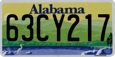 AL license plate 63CY217