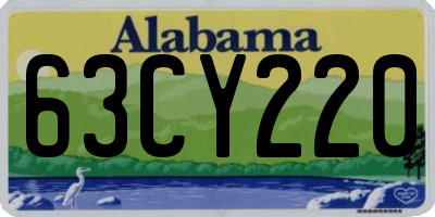 AL license plate 63CY220