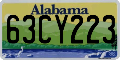 AL license plate 63CY223