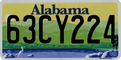 AL license plate 63CY224