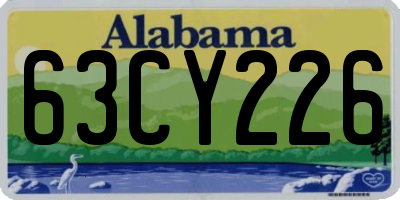 AL license plate 63CY226