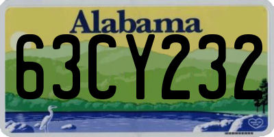 AL license plate 63CY232