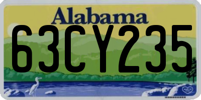 AL license plate 63CY235