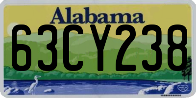AL license plate 63CY238