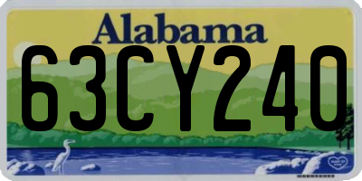 AL license plate 63CY240