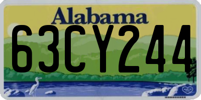 AL license plate 63CY244