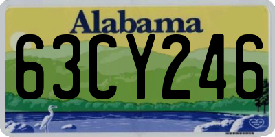 AL license plate 63CY246