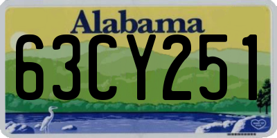 AL license plate 63CY251