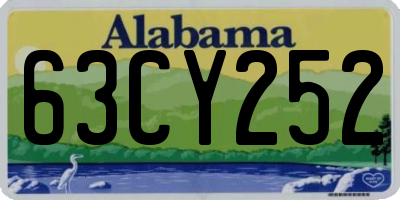 AL license plate 63CY252